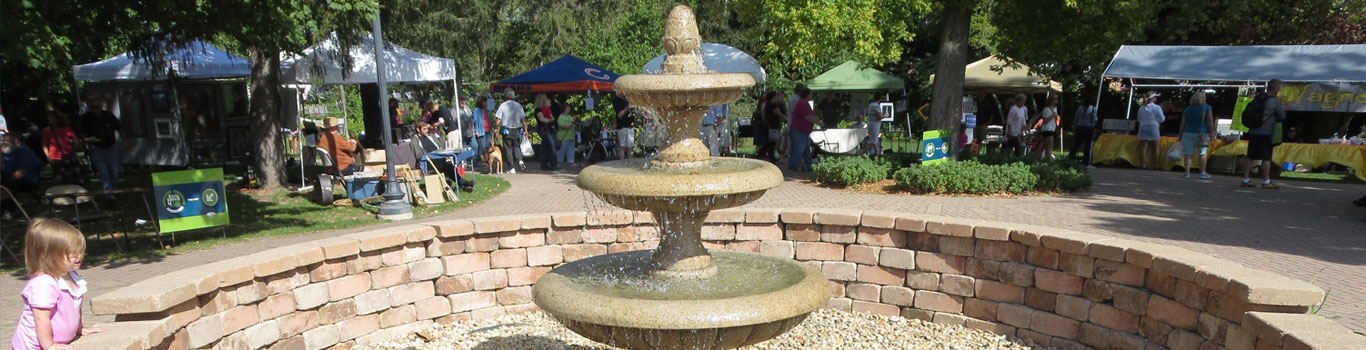 Outdoor Water Feature And Statues